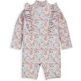Pink Other Sets Children's Clothing Mamas & Papas Floral Shortsleeve Rashsuit PINK 18-24 Months