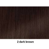Brown Wigs 2 Dark Sleek Kimora Wig long, tousled curls, smooth, side swept fringe bohemian