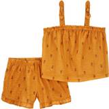 Yellow Night Garments Carter's Kid Girls 2-Piece Pineapple Loose Fit Pajama Set Yellow