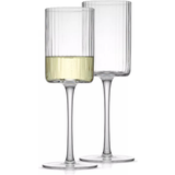 Joyjolt Elle Ribbed White Wine Glass 34cl 2pcs