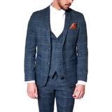Suits Check Jacket Blue 36R