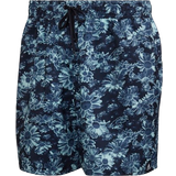 adidas Short Length Graphic Swim Shorts - Legend Ink/Bliss Blue