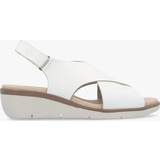 Fly London Heeled Sandals Fly London Nabi White Leather Sling Back Low Wedge Sandals 38