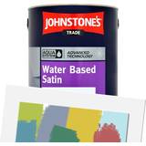Johnstone's Trade Blue Paint Johnstone's Trade Aqua Water Based Satin Tinted Blue