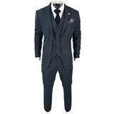 S Suits Piece Prince Of Wales Check Suit Olive 48R