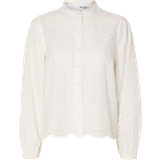 Selected Tatiana English Embroidery Shirt - Bright White