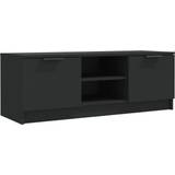 vidaXL Engineered Wood Black TV Bench 102x36.5cm