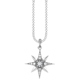 Thomas Sabo Pendant Necklaces Thomas Sabo Royalty Star Necklace - Silver/Transparent