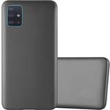 Samsung Galaxy A51 Cases Cadorabo METALLIC GREY Case for Samsung Galaxy A51 5G Cover Matt Metallic Protection TPU Silicone Gel Back case Grey