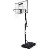 White Basketball Stands Net1 Millennium Portable Basketball System, White