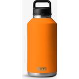 Water Containers Yeti Orange Rambler 64oz Chug-cap Stainless-steel Bottle 1.9l