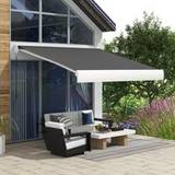 Aluminum Patio Awnings OutSunny 3 X 2&#46;5M Electric Retractable Awning