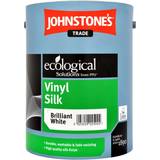 Johnstone's Trade Ceiling Paints - White Johnstone's Trade Vinyl Silk Ceiling Paint, Wall Paint White 2.5L