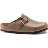 Buckle Outdoor Slippers Birkenstock Boston Oiled Leather - Tobacco Brown