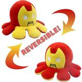 Batman Soft Toys Iron Man Spiderman Reversible Octopus Plush Toy Batman Iron Man Double-Sided Flip Stuffed