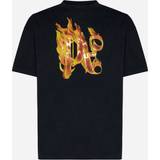Palm Angels Burning Monogram cotton t-shirt