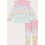 Florals Other Sets Children's Clothing Monsoon Baby Ombre Floral Print Hoodie & Leggings Set, Pale Pink