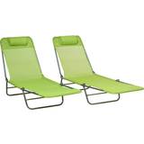 OutSunny 2 Folding Loungers