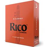 Orange Mouthpieces for Wind Instruments Rico N/A Original Orange Bb Clarinet Reeds 10-Pack 4 Re