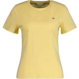 Gant Women T-shirts Gant Regular Shield T-Shirt Dam, XL, DUSTY YELLOW