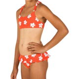 Polyester Bikinis Children's Clothing NABAIJI Kid's Swimsuit 2pcs- Bright Tomato