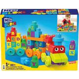 Ride-On Toys Fisher Price Mega Bloks ABC Learning Train 60 Pcs