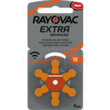 Rayovac Batteries - Hearing Aid Battery Batteries & Chargers Rayovac Extra Advanced 13 6-pack
