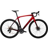 Gravel Bikes Road Bikes Trek Domane SLR 9 Gen 4 - Metallic Red Smoke to Red Carbon Smoke Men's Bike