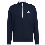 adidas Quarter Zip Golf Pullover - Collegiate Navy/White