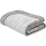 Multi Coloured Blankets Catherine Lansfield Velvet And Faux Fur Soft Blankets Silver, Grey (200x150cm)