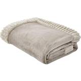 Multi Coloured Blankets Catherine Lansfield Velvet And Faux Fur Soft Blankets Natural (200x150cm)