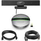 Project Telecom Professional HD 1080p Webcam | Premium USB Wireless Bluetooth Speakerphone | Conference Bundle | Compatible with 8x8