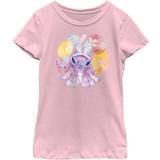 Fifth Sun Girl's Angel Easter Eggs Graphic T-Shirt - Pink