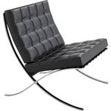 Knoll Furniture Knoll Barcelona Black Armchair 77cm