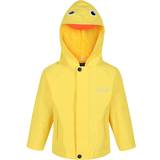 Rain Jackets Regatta Kid's Animal Print Waterproof Jacket - Bright Yellow Duck