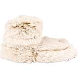 Faux Fur Slippers & Sandals Warmies Microwavable - Cream