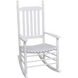 White Rocking Chairs vidaXL 40858 White Rocking Chair 114cm