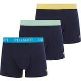 Lyle & Scott Men's Underwear Lyle & Scott Pack Barclay Trunks Peacoat Yellow/Blue/Green\