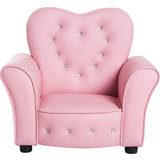 Pink Armchairs Kid's Room Homcom Chair Sofa Armchair Seating Relax