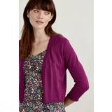 Purple - Women Cardigans Seasalt Cornwall Vanessa Cotton Cardigan GOTS