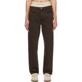 Fear of God Trousers & Shorts Fear of God Brown Straight-Leg Jeans Vintage Black WAIST
