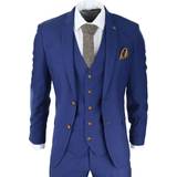 Men Suits Paul Andrew Mens Piece Royal Blue Birdseye Classic Suit