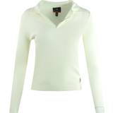 Parajumpers Clothing Parajumpers Caris Purity Long Sleeved White Polo Shirt Cream