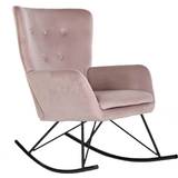Pink Rocking Chairs Home ESPRIT Black Rocking Chair