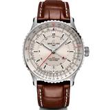 Breitling Wrist Watches Breitling Navitimer Automatic GMT 41 Cream Leather