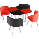 Kosy Koala 4931814 Red/Black Dining Set 90cm 5pcs