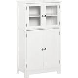 Wood Storage Cabinets kleankin ‎UK834-3100331 White Storage Cabinet 60x108.5cm