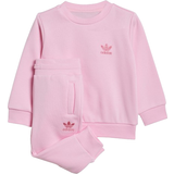Press-Studs Tracksuits Children's Clothing adidas Infant Adicolor Crew Set - True Pink (IR6808)