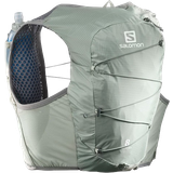 Grey Running Backpacks Salomon Active Skin 8 Set - Wrought Iron/Sedona Sage