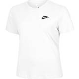 Polyester - Women T-shirts Nike Sportswear Club Essentials T-shirt - White/Black
